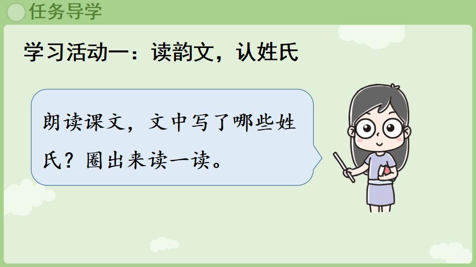 图片[3]-一年级语文下册1.2《姓氏歌》上课教学课件-铅笔壳