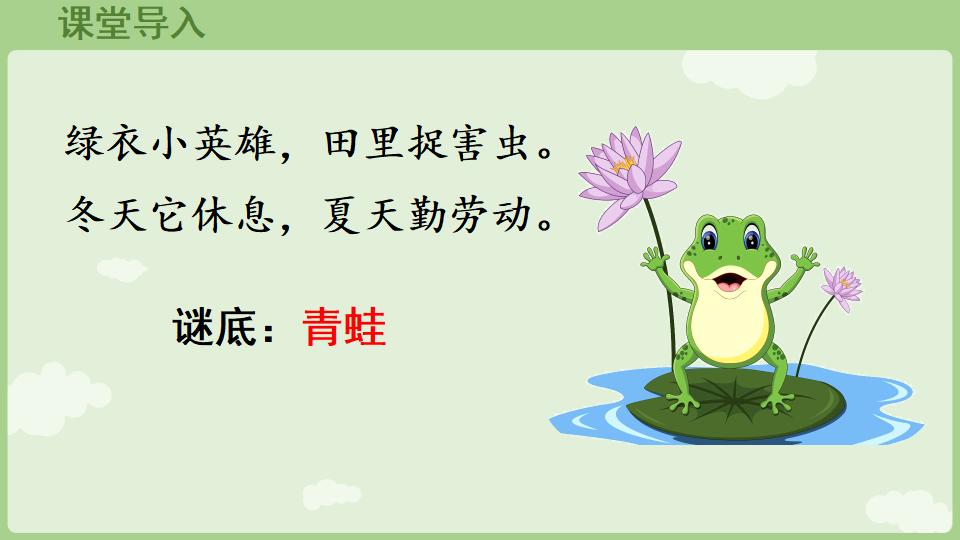 图片[3]-一年级语文下册1.3《小青蛙》上课教学课件-铅笔壳